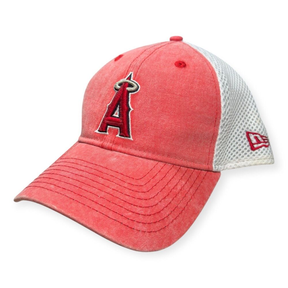 New Era Red Los Angeles Angels Hat‎ Team Slick Trucker 9TWENTY OSFM Hat